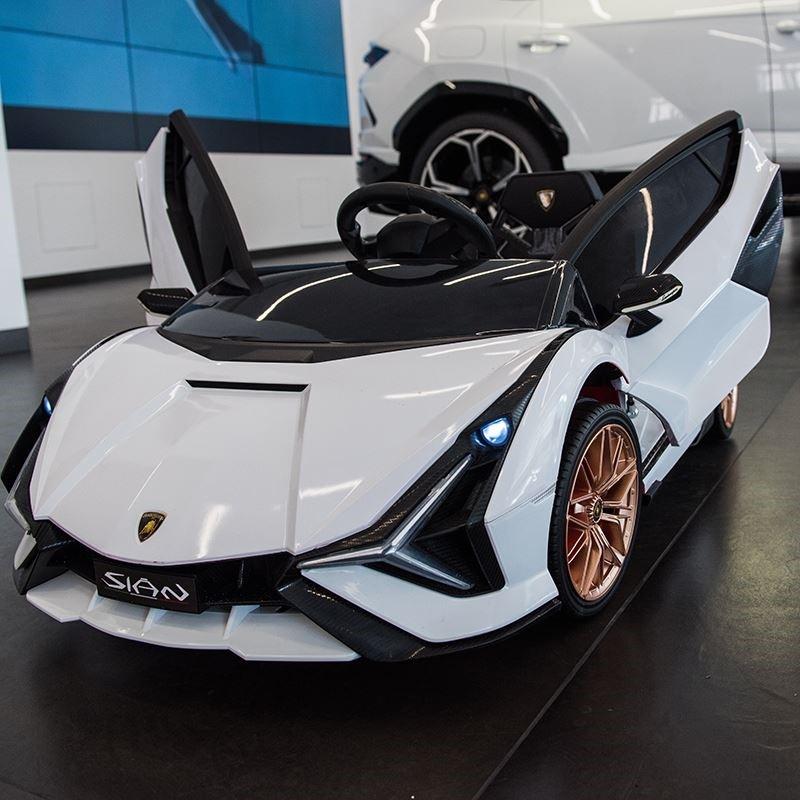 高档儿兰博基尼车童电动车四轮带遥控汽车男女宝宝可小孩坐人玩具