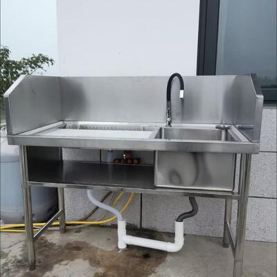 超市杀鱼台多功能杀鱼用的水池操作台猪脚酒店鱼水池切水果洗菜盆