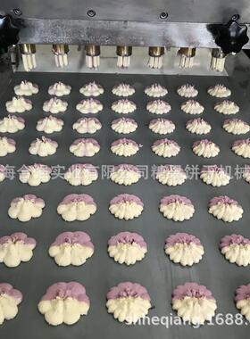 合强食品设备 挤压双色曲奇机 平面模嘴 7孔模具 电脑饼干生产线