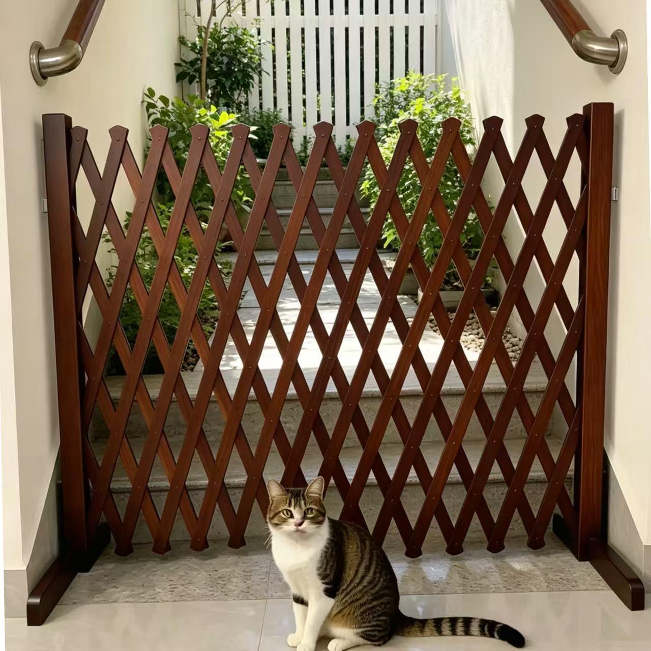 宠物围栏栅栏隔离门户外室内伸缩隔断拦猫拦狗栅栏挡板隔离网门栏