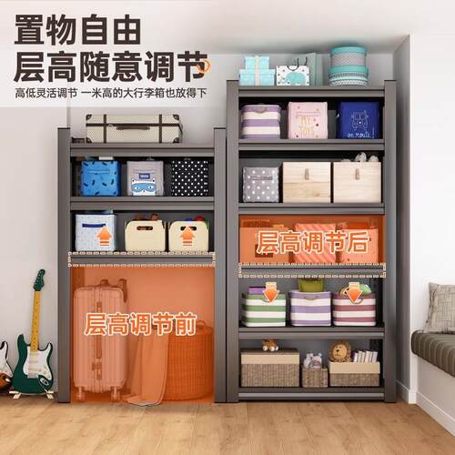 仓储货架家YEG用置物架物阳台落地多层纳展示收架杂铁架承重货物