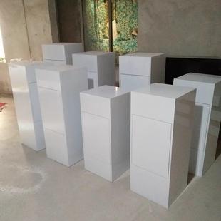 木制烤漆展台展示台橱窗地台定制烤漆展柜产品展示柜直播展台台子