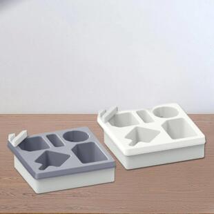 Tray Stand Sofa Holder Rotatable Phone with Cup Caddy