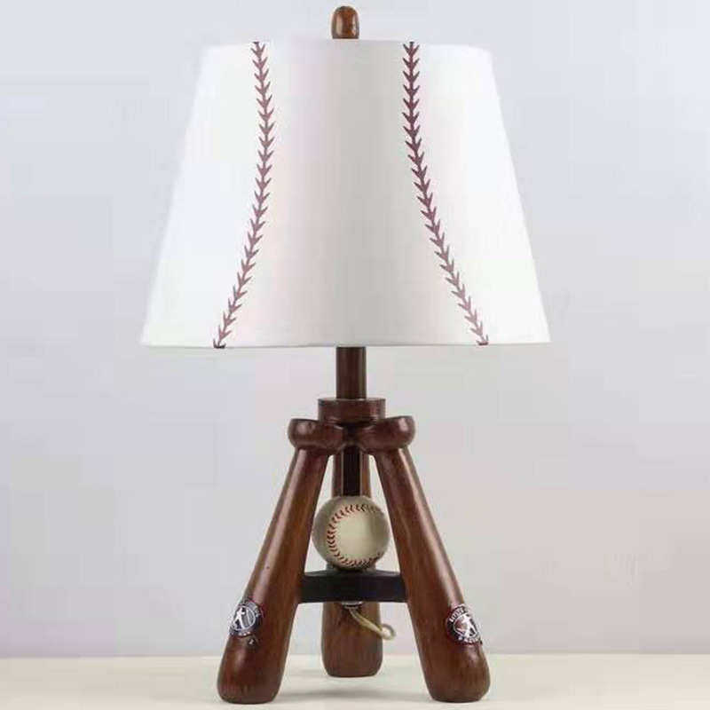 美式复古儿童房棒球台灯北欧外销客厅温馨卧室设计师样板房灯具,家装灯饰光源,装饰台灯,淘宝优惠券,粉丝福利购,淘宝优惠卷