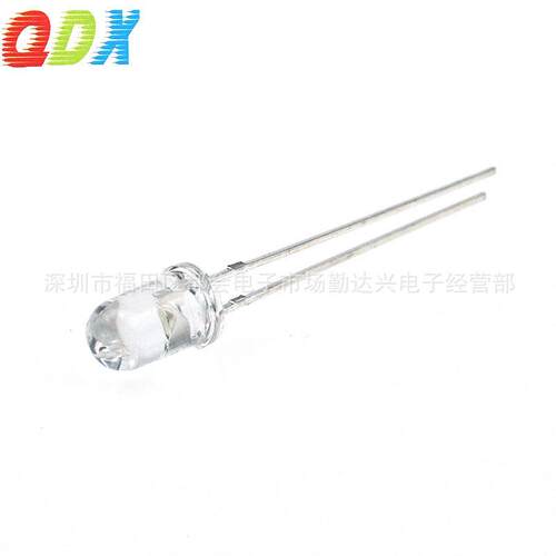 5mm白发紫f5紫灯长脚395nm圆头UV紫光LED灯珠防伪检测美甲灭蚊