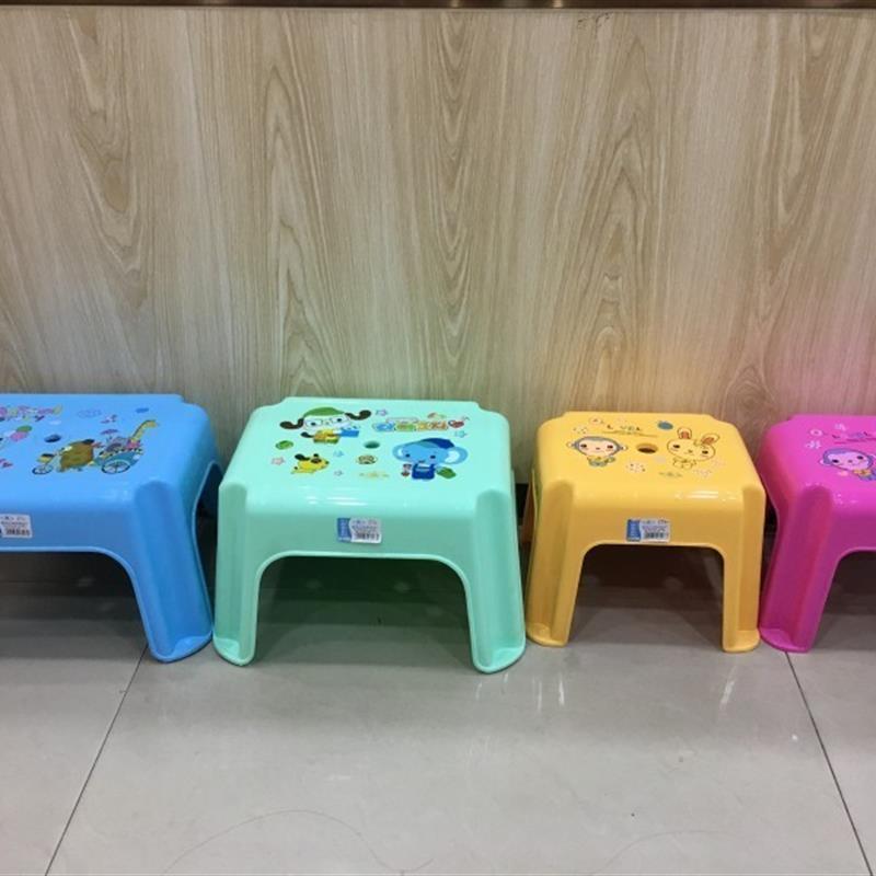 小凳子塑料板凳家用儿童凳卡通加厚防滑踩脚胶凳脚踏宝宝矮凳洗澡