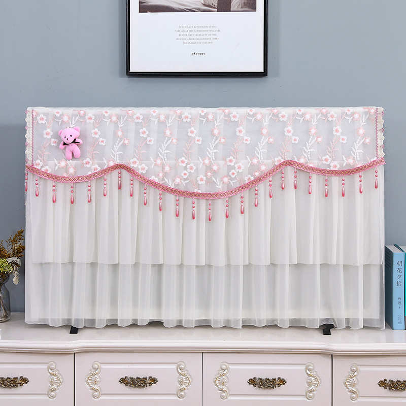 电视机防尘罩2024新款挂式通用液晶电视机罩65寸75寸开机不取盖巾