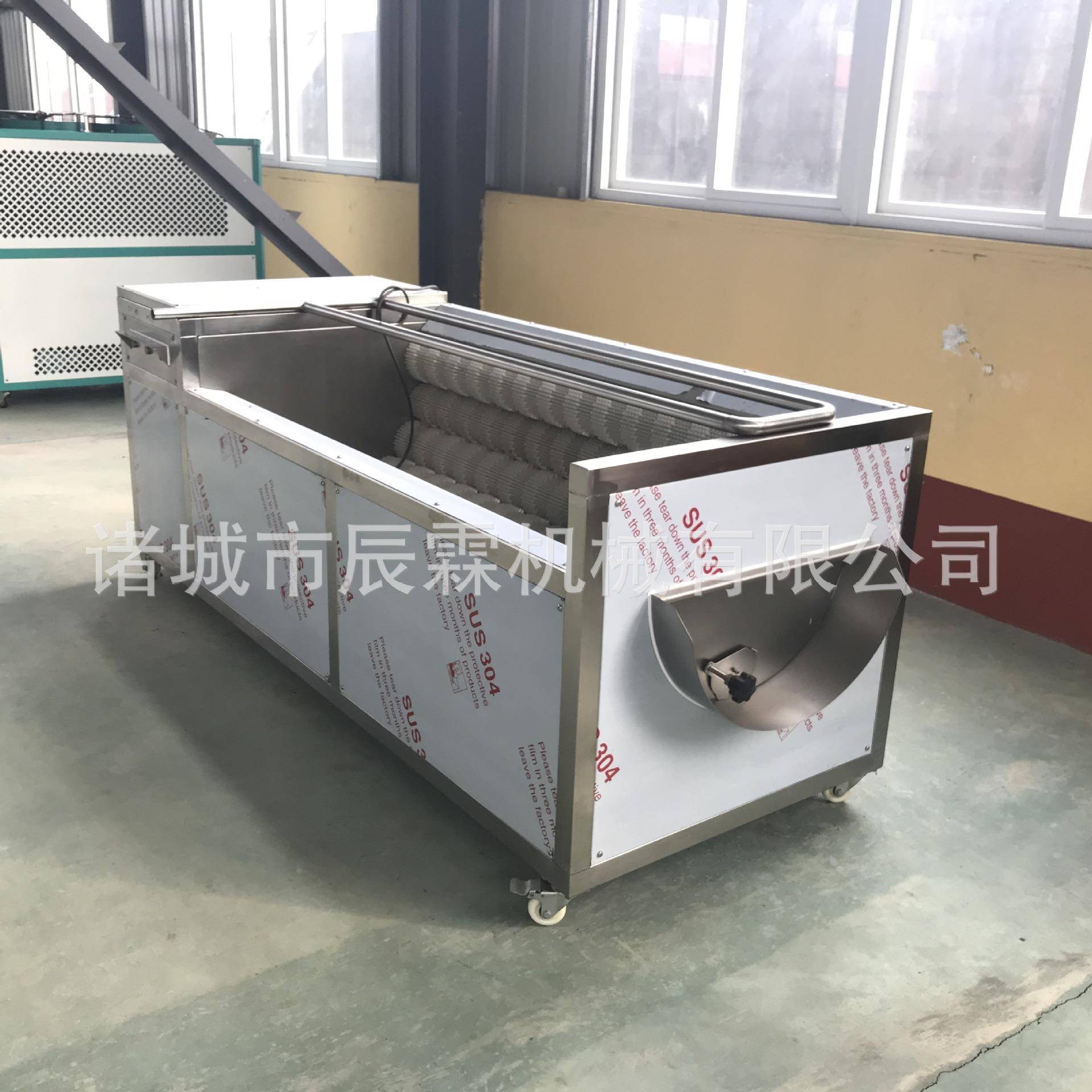 全自动毛刷土豆清洗机毛辊红薯土豆清洗去皮机工业大型洗姜机