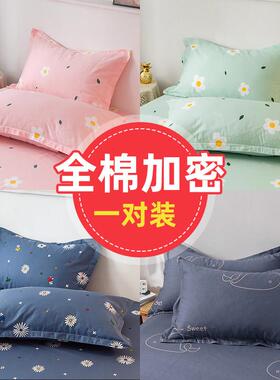 乳胶枕套40cmx60cm纯棉枕头套100全棉一对装40x60儿童枕芯套30×5