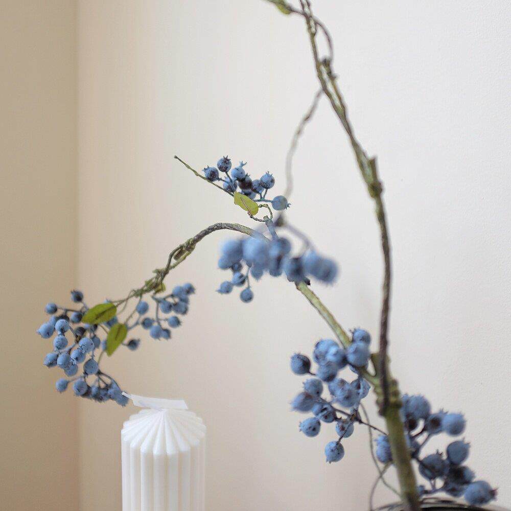 仿真果浆果红浆果仿真蓝莓果桌面装饰品餐厅干花插花摆设