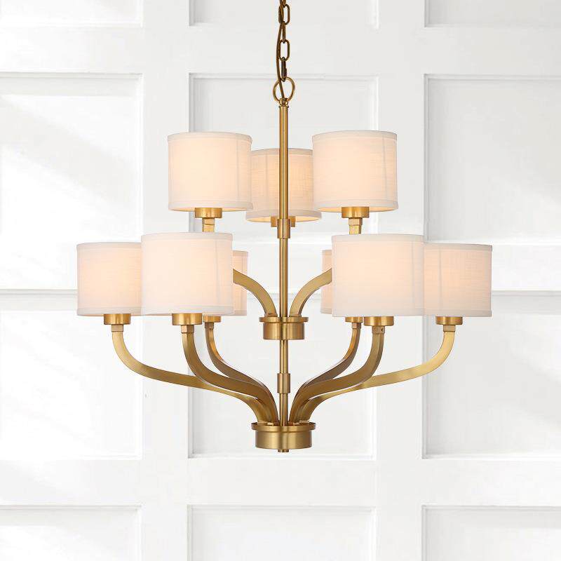 美式乡村吊灯北欧客厅大吊灯简约新中式餐厅卧室灯浴室天花吊顶灯