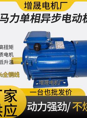 厂家供应大马力单相国标电机YC100L-41.5W220V单相异步电机