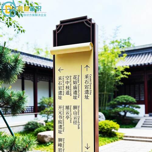 外景区标识牌商场指示牌停视车户场立牌区指路指示导牌宣景529传