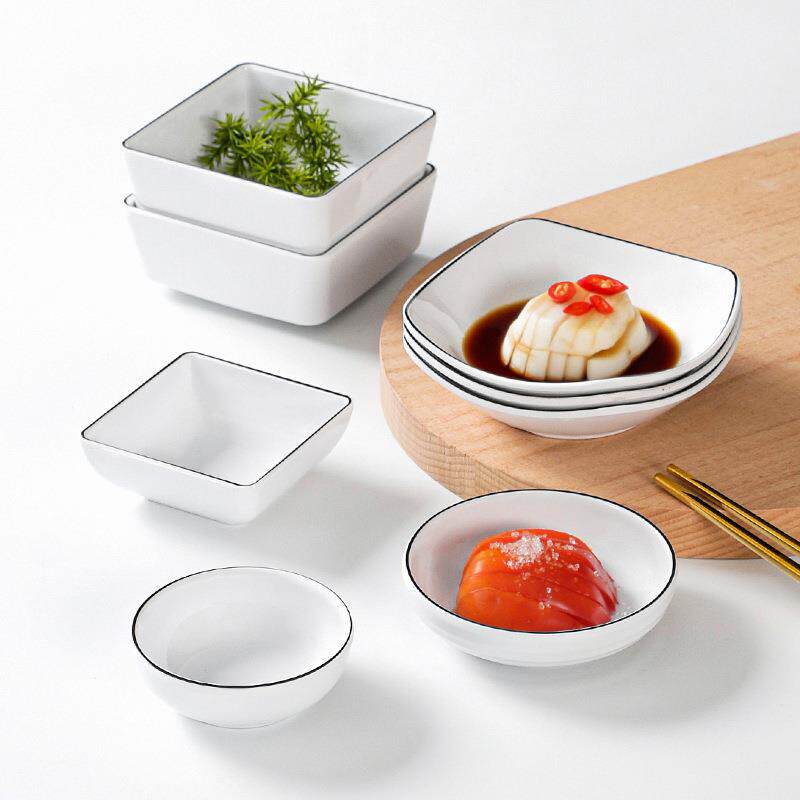 密胺餐具碟子商用餐厅烤肉味碟三格调料碟蘸水蘸料碟小吃盘