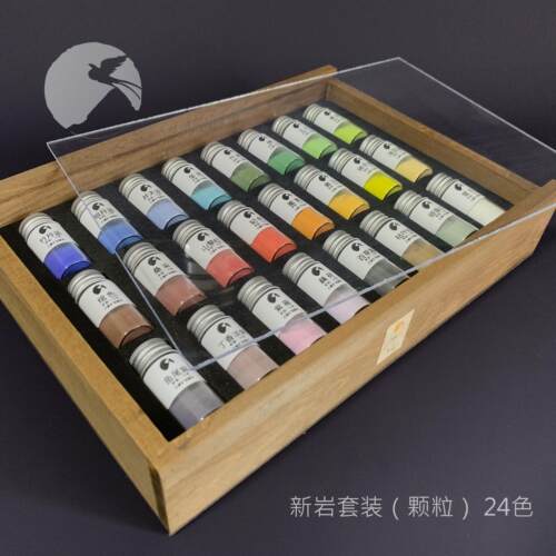新岩套装1（颗粒） 云蒙矿物颜料 岩彩 水彩 国画 重彩 唐卡