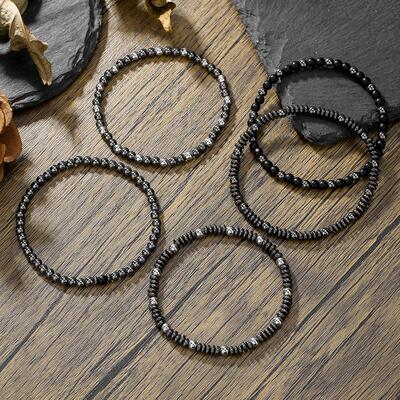 Handmade bracelet set elastic beach hand jewelry for couples