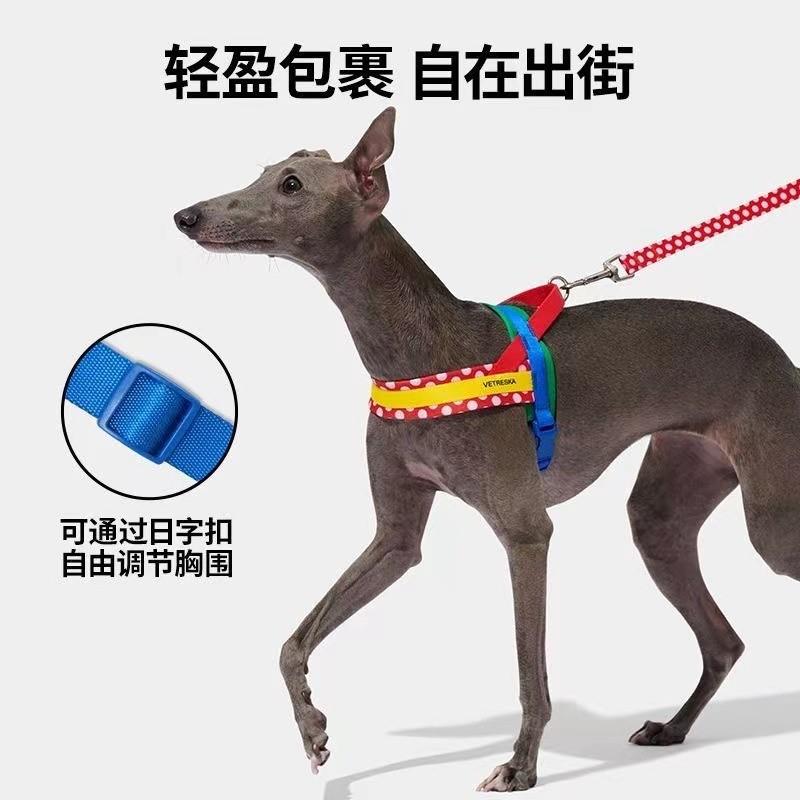 未卡Chroma宠物狗狗胸背牵引绳套装快套式大中小型犬防爆冲遛狗链