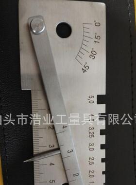 新款直销SKUD76253对接焊缝咬边深度0-5焊缝检测尺45度棒焊接规测