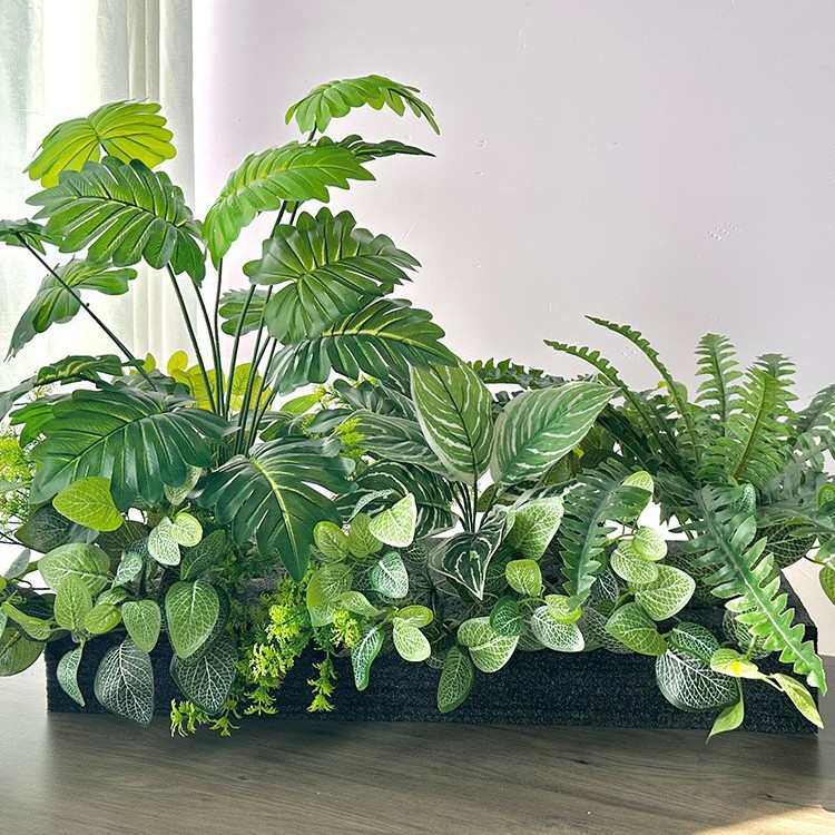 花绿摆设阳台仿生造景仿真装饰植物花花因箱景观槽颂植假户外栅栏