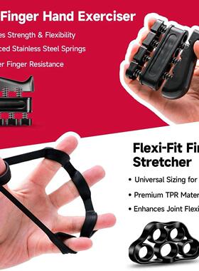 5-60Kg Grip Strength Trainer with Finger Exerciser Hand Grip