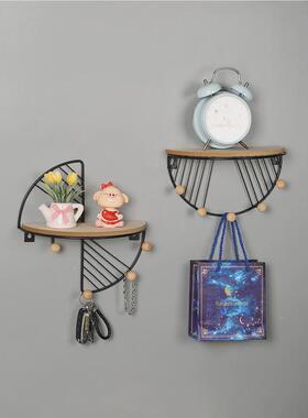 创意上置LZF物架纳化妆品墙挂钥匙架挂钩卧室卫生间免收打孔墙面