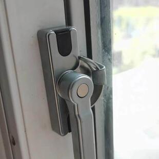 不锈钢窗锁塑钢窗锁扣平移铝合金门窗月牙锁移门窗户钩锁推拉配.