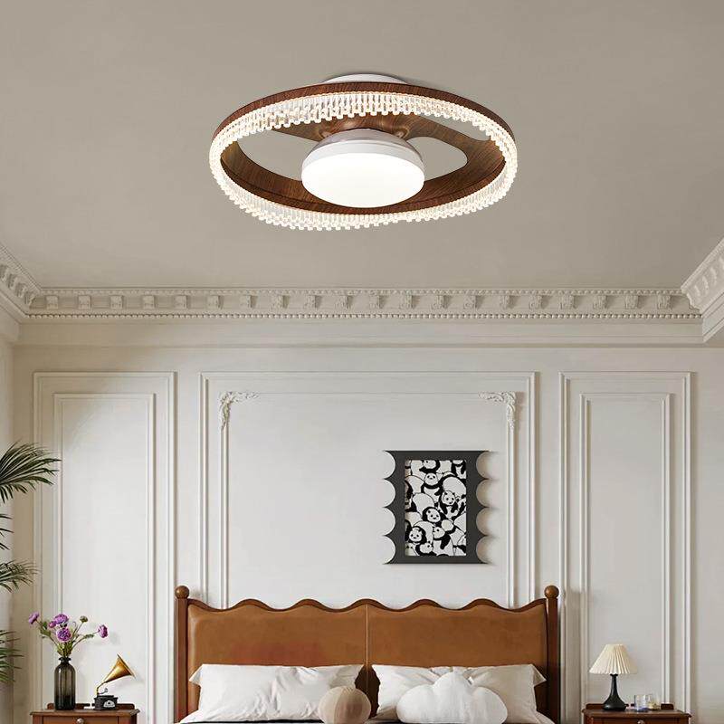 防直吹无叶风扇灯主卧室吸顶灯2026新款儿童房间餐厅隐形吊扇电扇