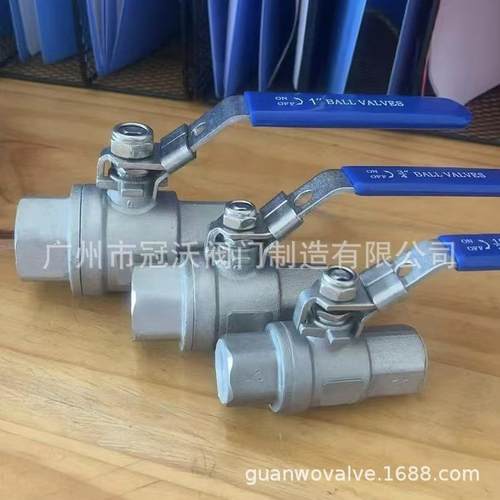 不锈钢高压球阀 Q11F-63P加长加厚二片式球阀 德标带锁阀门球阀