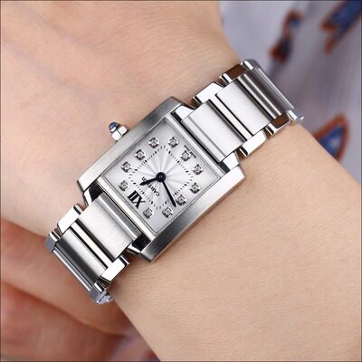thumbnail for 98 New Bargain Retail Price 37,600 Cartier Tank Watch Women's Watch WE110006 Classic Model