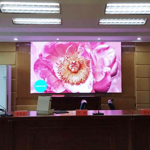 无锡LED显示屏五洲光电盐城全彩LED显示屏会议室led室内大屏广告