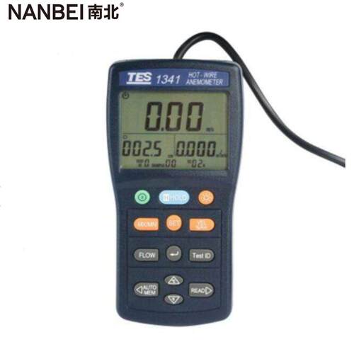 供应多功能风速计便携式数显风速计TES-1341热线式风速计
