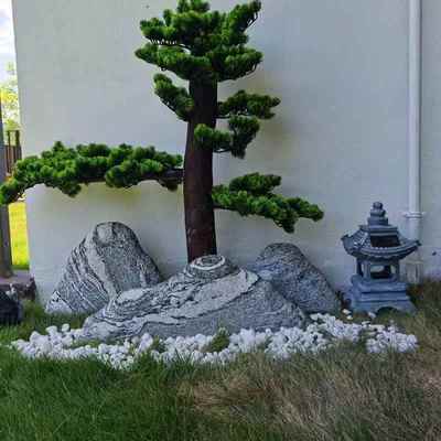 雪浪石切片组合泰石山石风景造景假山石石枯山景观石自然庭咨询客