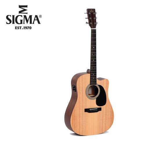 西格玛（SIGMA）DMC-STE民谣吉他面单缺角FISHMAN拾音器电箱指弹