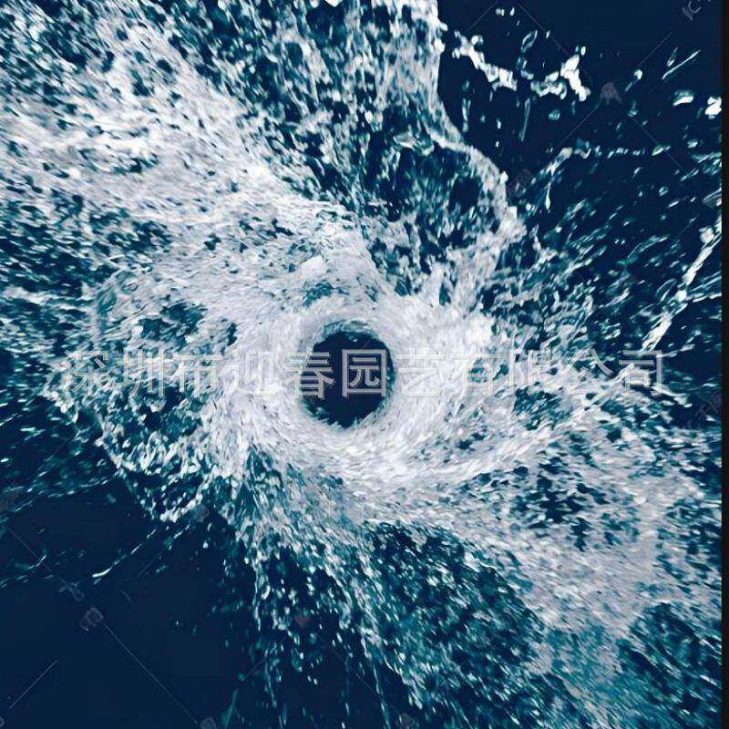 海南人工造浪漩涡喷泉酒店别墅施工安装户外小型水景水景网红