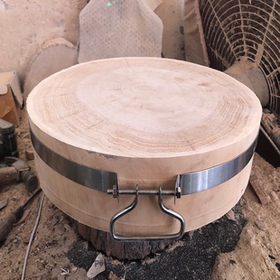 实木木圆形墩板砧板菜加厚墩菜剁剁肉肉墩子菜骨头酒店家用柳木整