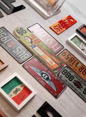 照高分古子_A02复做旧工业风A02格片墙酒吧馆商用装餐饰画组合相