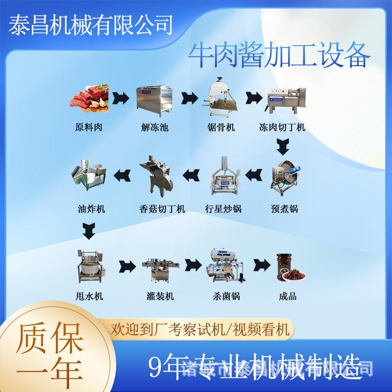 全套牛肉酱流水线香椿酱加工生产线蒜蓉辣酱加工设备鸡肉酱灌装线