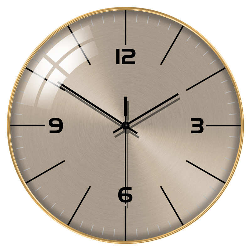 2025新款挂钟客厅现代简约时钟挂墙高级感钟表创意轻奢静音石英钟