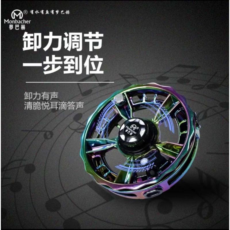 梦巴赫新款九州红全包围碳纤维谷麦轮风火轮手拨轮前打竿轮钓鱼轮