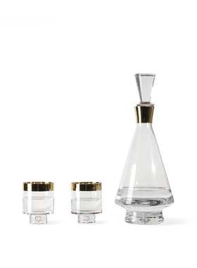 新中式创意透明玻璃酒具摆件样板间醒酒器吧台软装饰品售楼处摆设