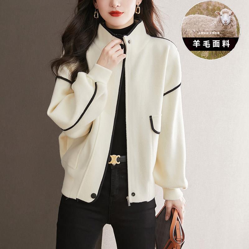 棒球服女早春毛呢外套2026新款今年流行爆款气质短款女装针织开衫