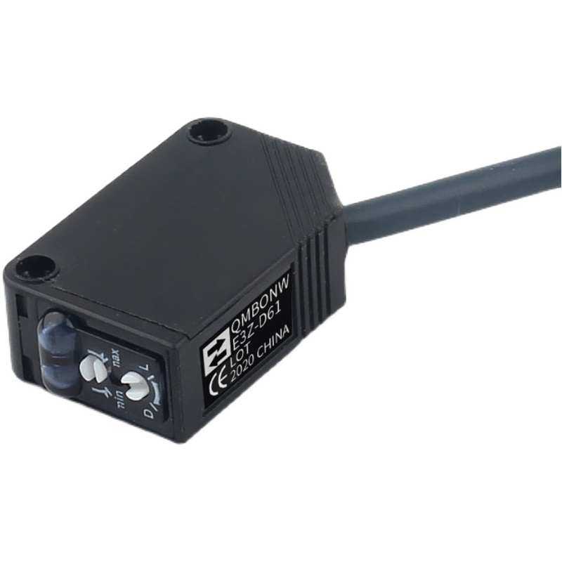 漫反射光电开关传感器E3Z-D61红外感应直流三线NPN常开常闭12-24V