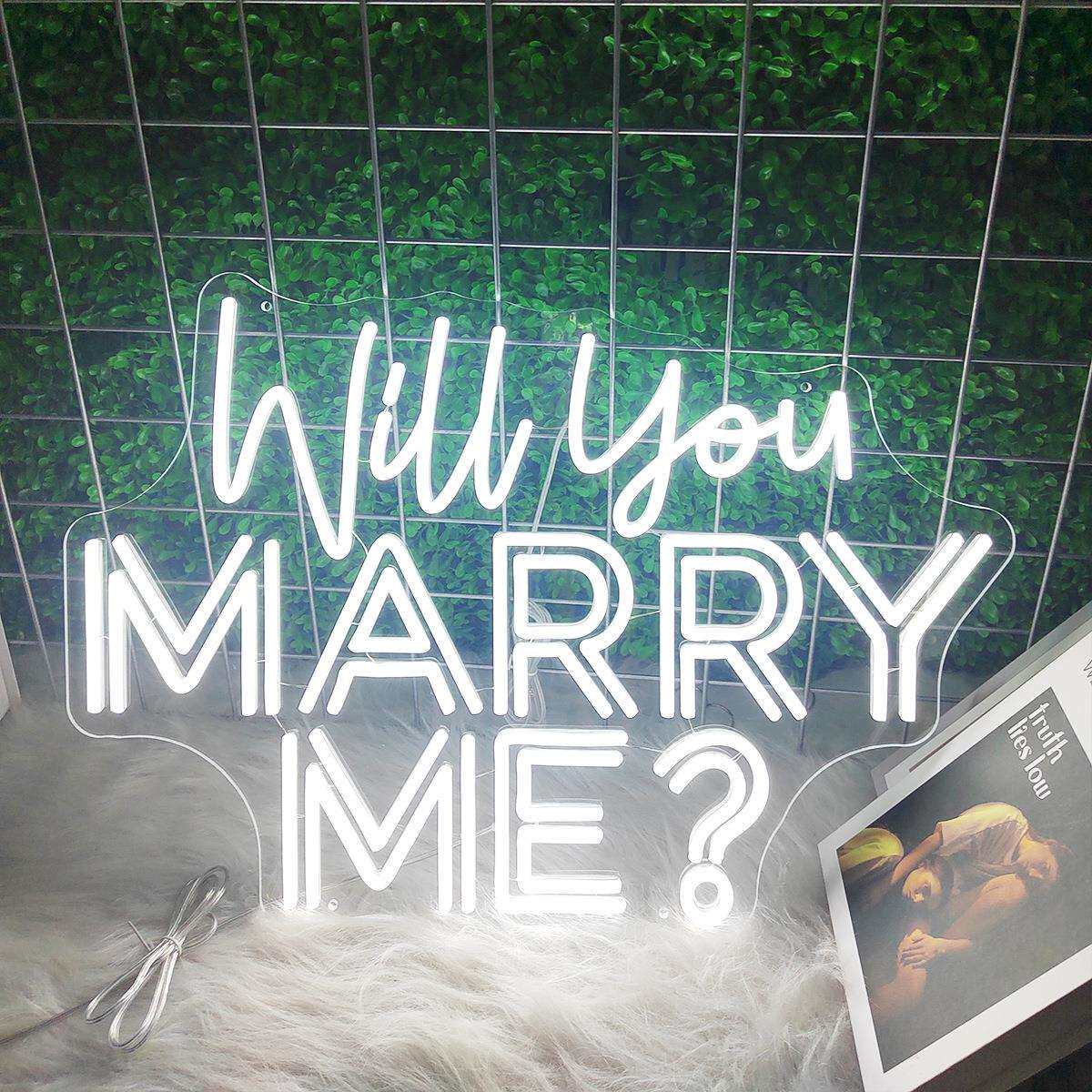 Will you marry me外贸求婚灯Led霓虹灯字母发光灯牌造型发光灯牌