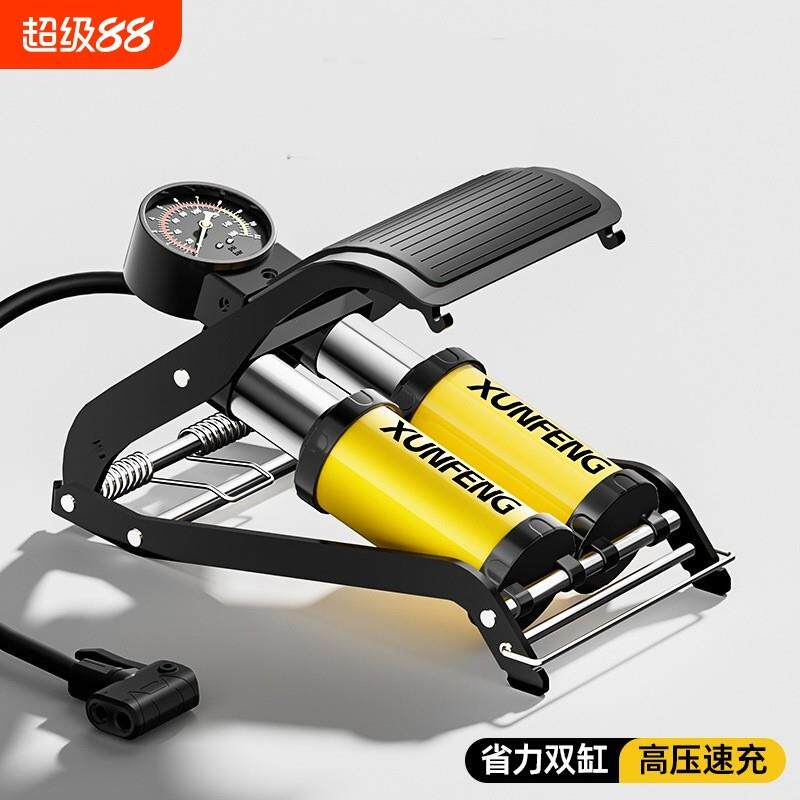 脚踩打气筒自行车汽车轿车高压电动车电瓶车摩托车汽车家用充气泵