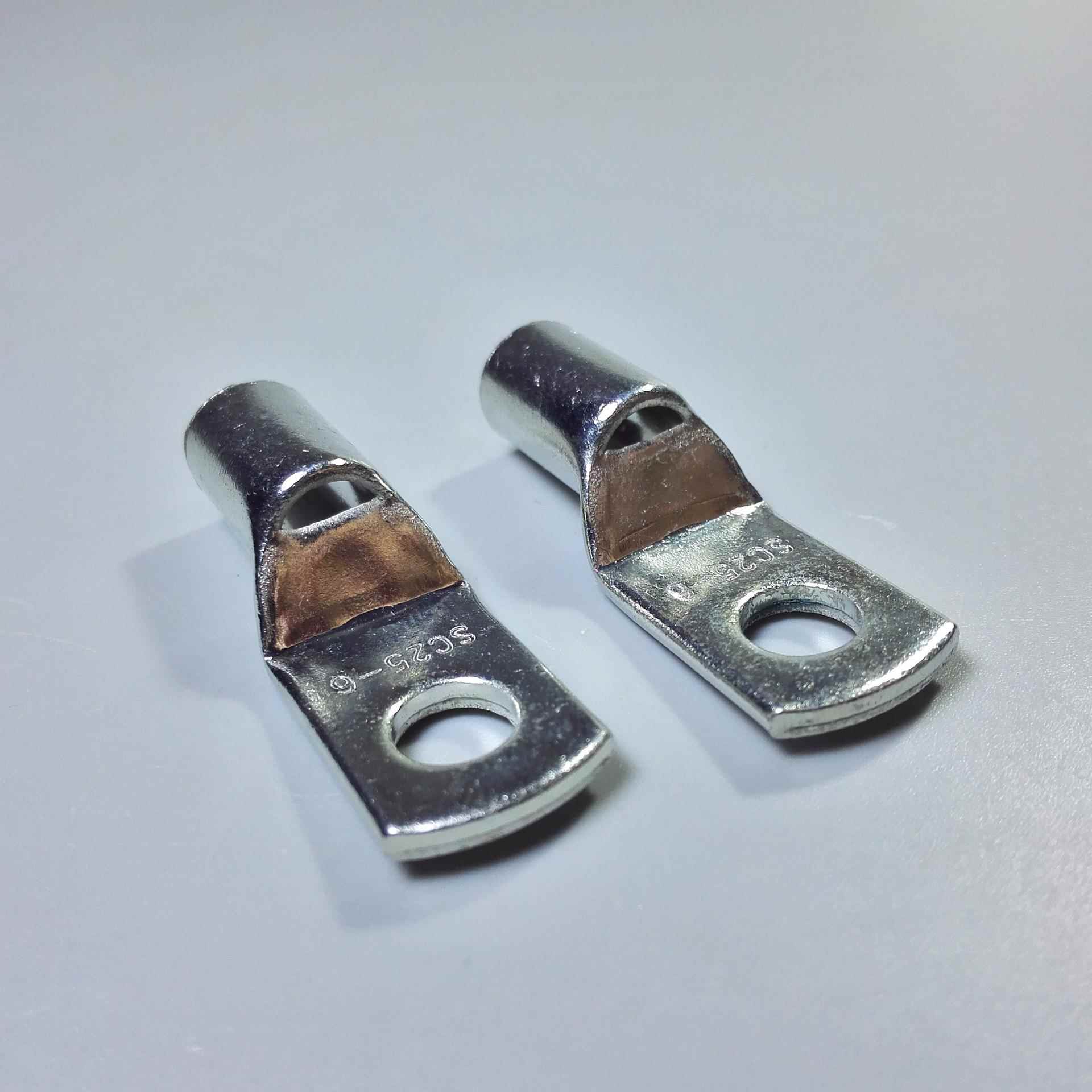 热销SC25-6铜25-8FGN口5-10紫国标加厚铜线耳窥接线端2子冷压铜鼻