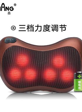 高档颈用椎按摩器仪背礼部腰部捏加热敷多功能全身家枕头车载揉靠