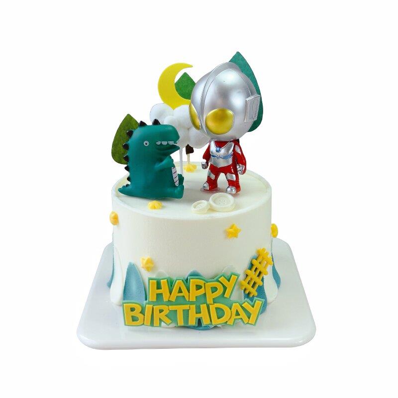 新款蛋糕彷真模型网红卡通水果插件装饰生日蛋糕塑胶样品橱窗摆放