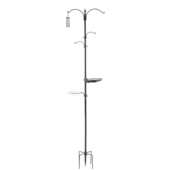 现货 鸟类宠物喂食喂水器 喂鸟器金属支架 户外花园蜂鸟喂食器