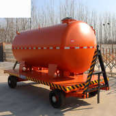 叉车牵引拖车 双头牵引拖挂车 10吨水罐拖车 厂内中转工具车