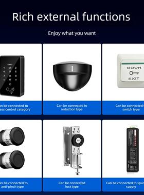 自动门控制器重型感应门150C电机整套机组电动玻璃平移门轨道门禁